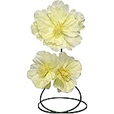 3.2Ft Giant Hydrangea Artificial Flowers for Decoration - Big Fake Hydrangea Flower with Stand Large Faux Flowers for Garden Wedding Birthday Party Indoor Home Outdoor Decor Shop Window (SYellow)