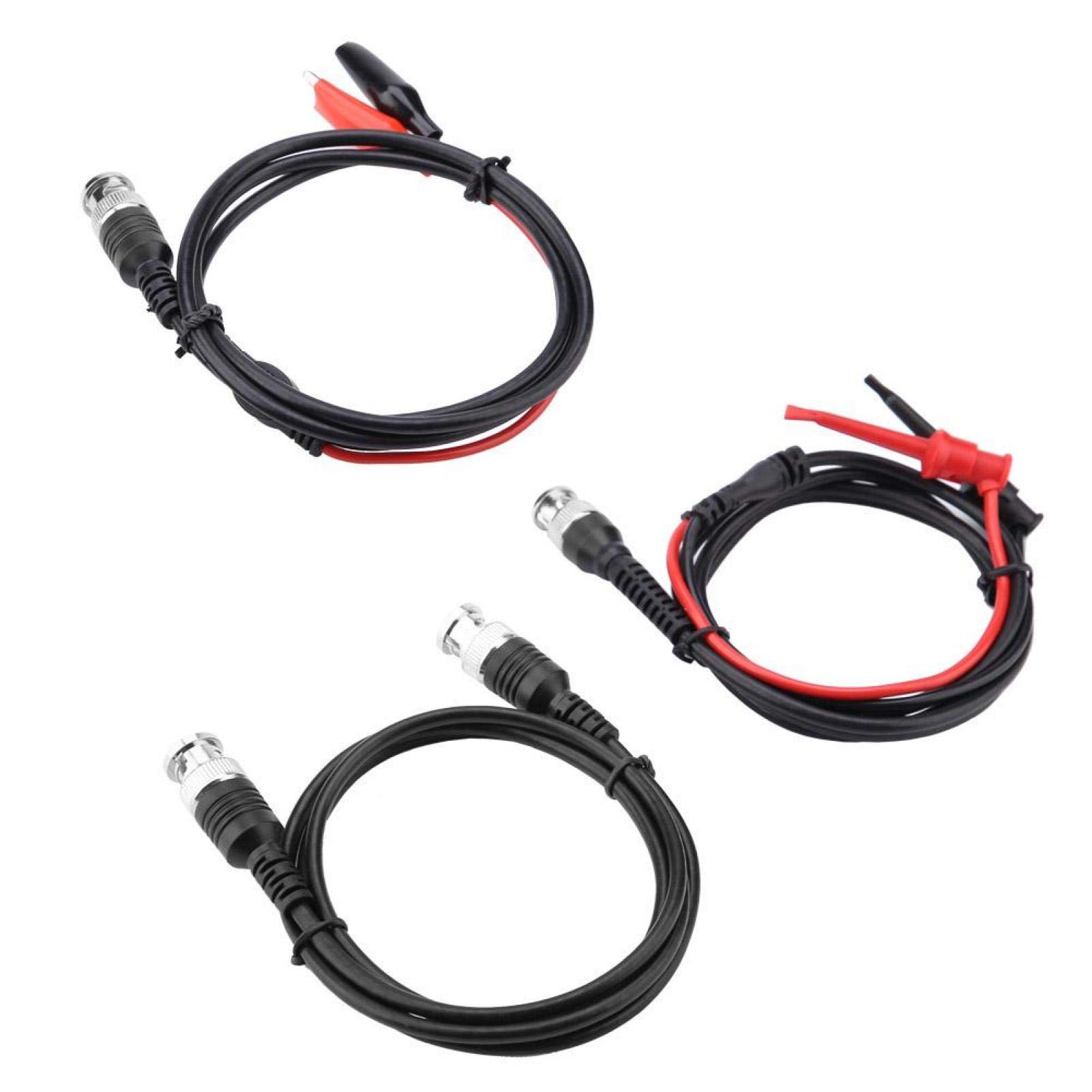 Coaxial Cable Kit, P1260 Coaxial Cable BNC to BNC Crocodile Chip Test Hook Testing Lead Kit