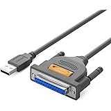 UGREEN USB to DB25 Parallel (25 Pin) Printer Cable Adapter 6FT Male to Female Connector DB25 IEEE 1284 Converter for PC Deskt