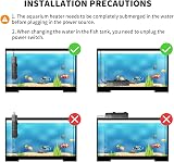 HiTauing 50W 100W 300W 500W Submersible Aquarium Heater with Auto Power-Off view 5