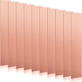 Yaocom 10 Pack Pure Copper Anode Sheet 99.995% Pure | Copper Electrode Strips for Plating, High Conductivity Plates, DIY Circuit Boards, 0.04'' x 0.8'' x 4'' / 1mm &times; 20mm &times; 100mm