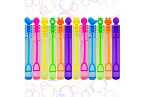 Pinkiwine 48 PCS Colorful Easter Mini Bubble Wands Toys for Kids Boys Girls Easter Basket Stuffers Fillers Gifts Party Favors