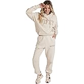 Six Stories | Oversized Wifey Teddy Hoodie in Champagne | Soft & Cozy Fleece Pullover Hooded Sweater