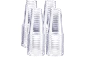 GUSTO [20 oz. - 100 Pack] Crystal PET Clear Cups for Party - Ideal for Cold Beverages, Smoothies, and Parties - Formerly Comf