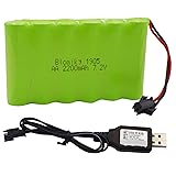 Blomiky 7.2V 2200mAh Ni-MH Rechargeable AA Battery