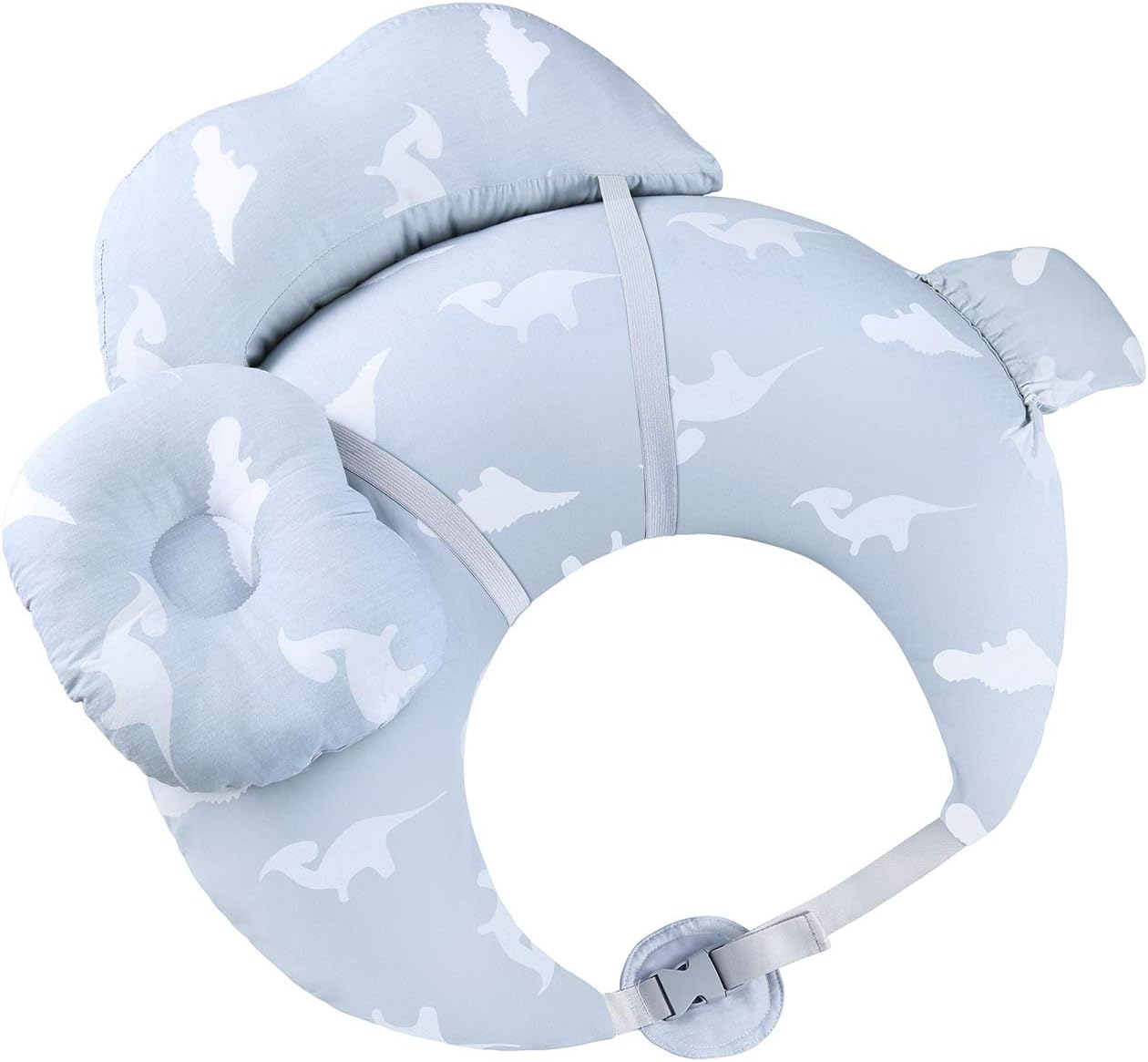 Breast Feeding Pillows for Babies, OMORC Nursing Pillows for Breastfeeding, 100% Pure Cotton Baby Nursing Pillows, Waterproof Baby Lounger Pillow with Detachable Headrest & Backrest