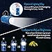 Collapsible LED Camping Lantern with Flash Light, Ultra Bright 300 Lumens COB Lighting Source Great for Hurricanes, Emergency, Outdoor Hiking, Portable Battery Powered Camping Lights (2-Pcs, Blue)