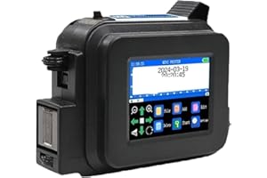 12.7MM Portable Coder Handheld Inkjet Printer for Text QR Barcode Batch Number Logo Date Label with Fast-Dry Ink Multi-Format