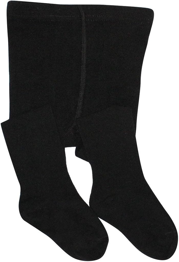 BEAR MUM Baby Girls' Seamless Organic Cotton Tights: Clothing
