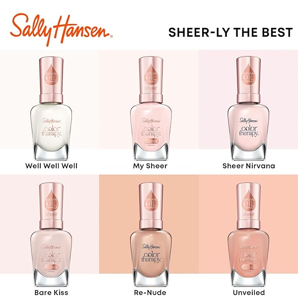 SALLY HANSEN COLOR THERAPY LACQUER NAIL POLISH, BARE KISS, 0.5 FL. OZ.