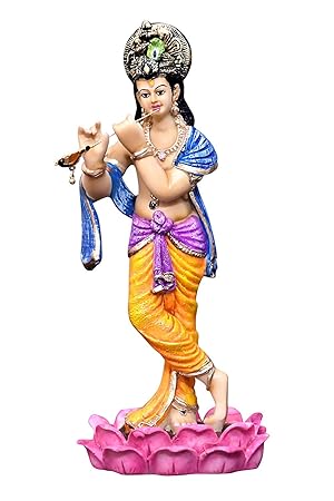 MARINER'S CREATION Krishna Idol Playing Flute, IDOLFOR Home Decor,Bedroom,Living Room,Office,House Warming Gift | Home Decorative Item | Home Decor Accessories | showpiece for Home Decor