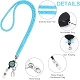Vicloon Victorini Crystal Transparent Card Holder with Lanyard Light Blue view 3