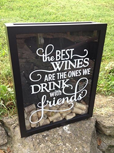 Wine Cork Holder, Wine Cork Holder Shadowbox, Shadowbox Cork Holder, Cork Box, Wine Cork Container 11x14 Cork Frame