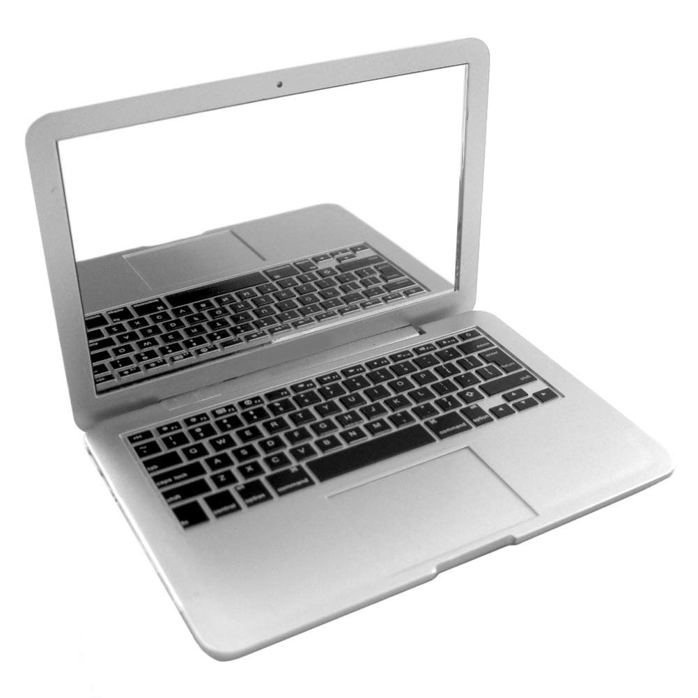 Fdit 1 Pc Mini Laptop Shaped Mirror Pocket Makeup Mirror Practical Pocket Mirror Portable Mirror for Travel Compact Makeup Mirror