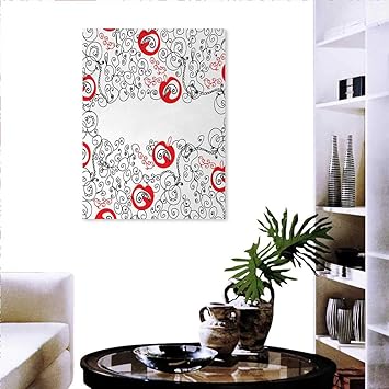 Amazon Com Warm Family Red Black Art Stickers Minimalist