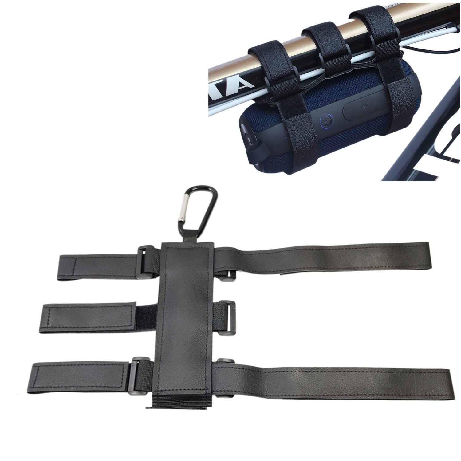 HOUSON Bicycle Bottle Holder with Carabiner, Drink Holder, Water Bottle Holder with Adjustable Strap for Bicycle Water Bottle