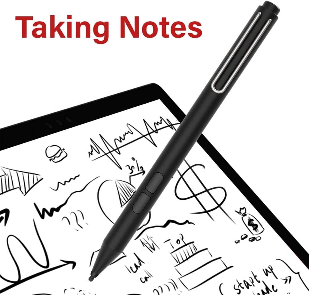 CAPTHOME Stylus Pen for Touch Screens, 1.2mm Fine Tip Digital Pen, Aluminum Alloy Active Stylus Digital Pen for Touch Screens, Zspeed Pencil for Microsoft ASUS HP Sony and Acer