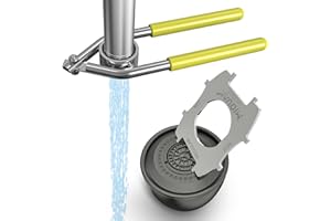 MIOUAK 304 Stainless Steel Aerator Key,Faucet Aerator Removal Tool, Faucet wrench with Aerator Shell Removal Tool.