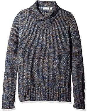 Calvin Klein Men's Space Dye High Cross Neck Sweater