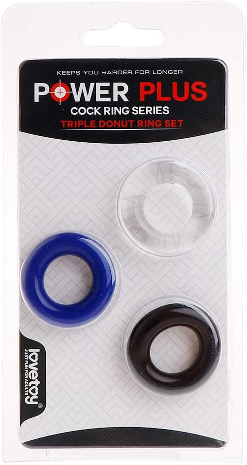 Ruiboyer 3pcs Three Color Silicone Rings for Men