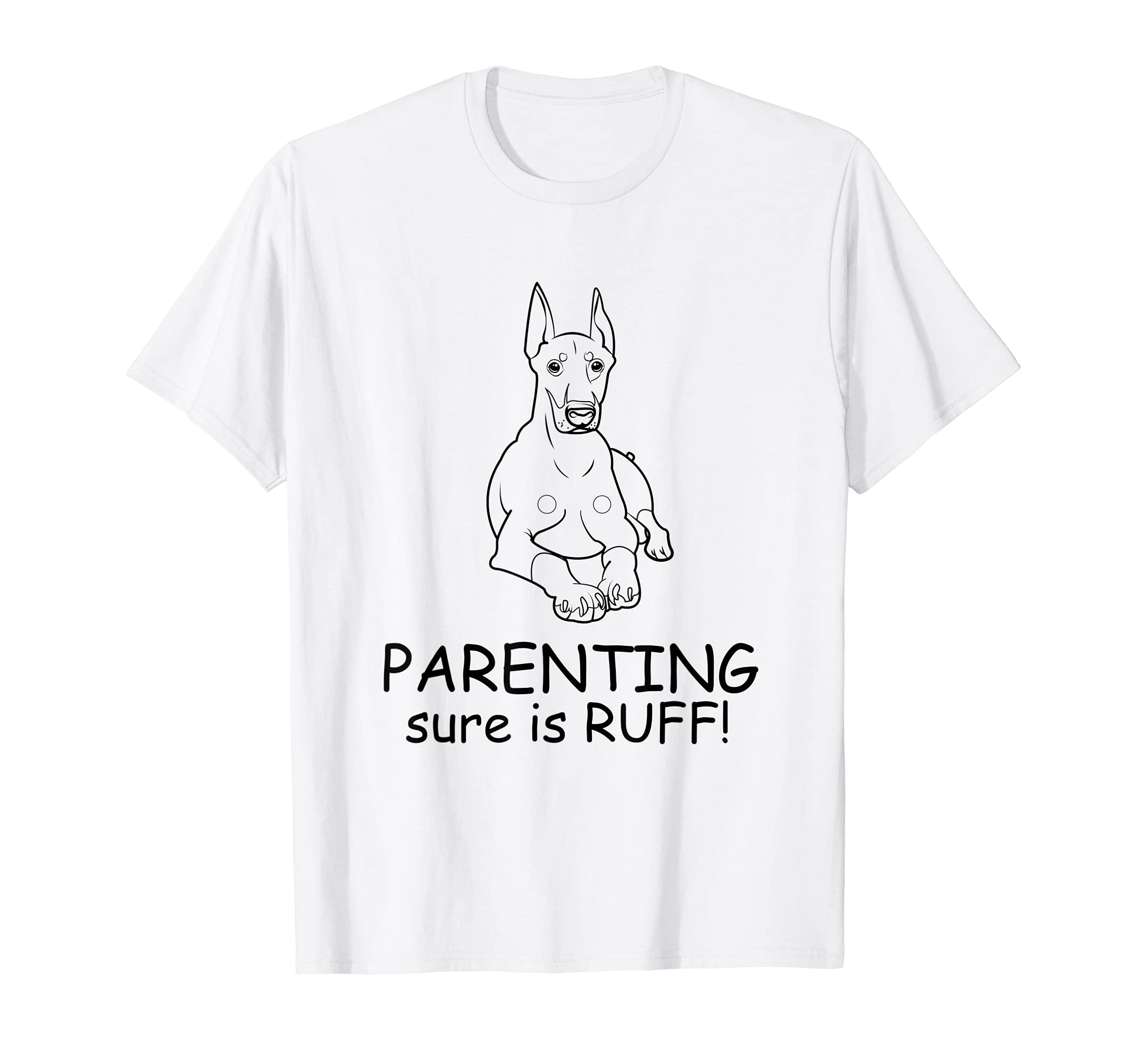 Dobberman Dog Love-r Cute Funny Dog Mom T-Shirt