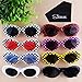 SIQUK 8 Pairs Clout Goggles Oval Sunglasses 8 Colors Retro Kurt Mod Goggles