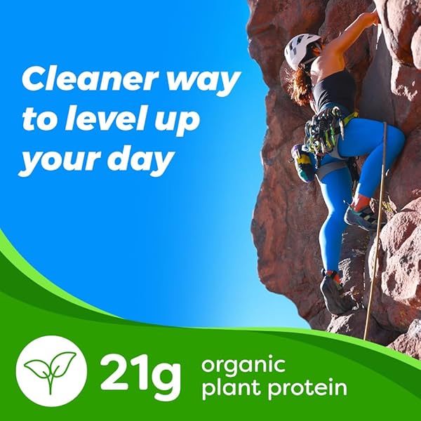 ORGAIN ORGANIC VEGAN PROTEIN POWDER, VANILLA BEAN – 21G PLANT PROTEIN, 6G PREBIOTIC FIBER, NO LACTOSE INGREDIENTS, NO ADDED SUGAR, NON-GMO, FOR SHAKES & SMOOTHIES, 2.03 LB (PACKAGING MAY VARY)