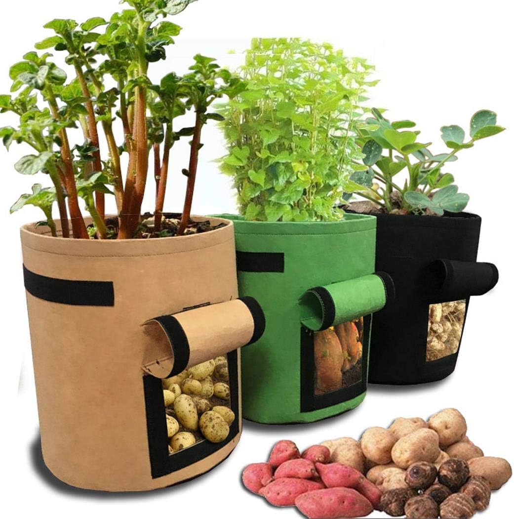 weepo Home Balcony Garden Plant Bag Vegetables Growing Container for Potato Cultivation Grow Bags