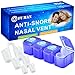 FUMAN Stop Snoring Naturally And Ease Breathing!Perfect Premium Anti Snore Nose Vents Sleep Aid Device，Fit Snoring Remedy For Men Or Women, Works Fast,Includes 4 Size + 4 Travel Case … (1 Blue)
