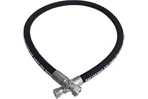 CAMUUN 3/8 Hydraulic Hose with 3/8inch JIC 37° Female Hydraulic Hose Fittings 2 Ends (72inch)