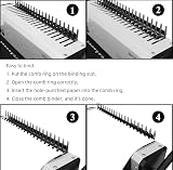 Rayson Plastic Binding Combs 21 Rings 20 mm 180 Sheets A4 Black Pack 100 view 4