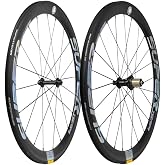 Superteam Carbon Fiber Road Bike Wheels 700C Clincher Wheelset 50mm Matte 23 Width