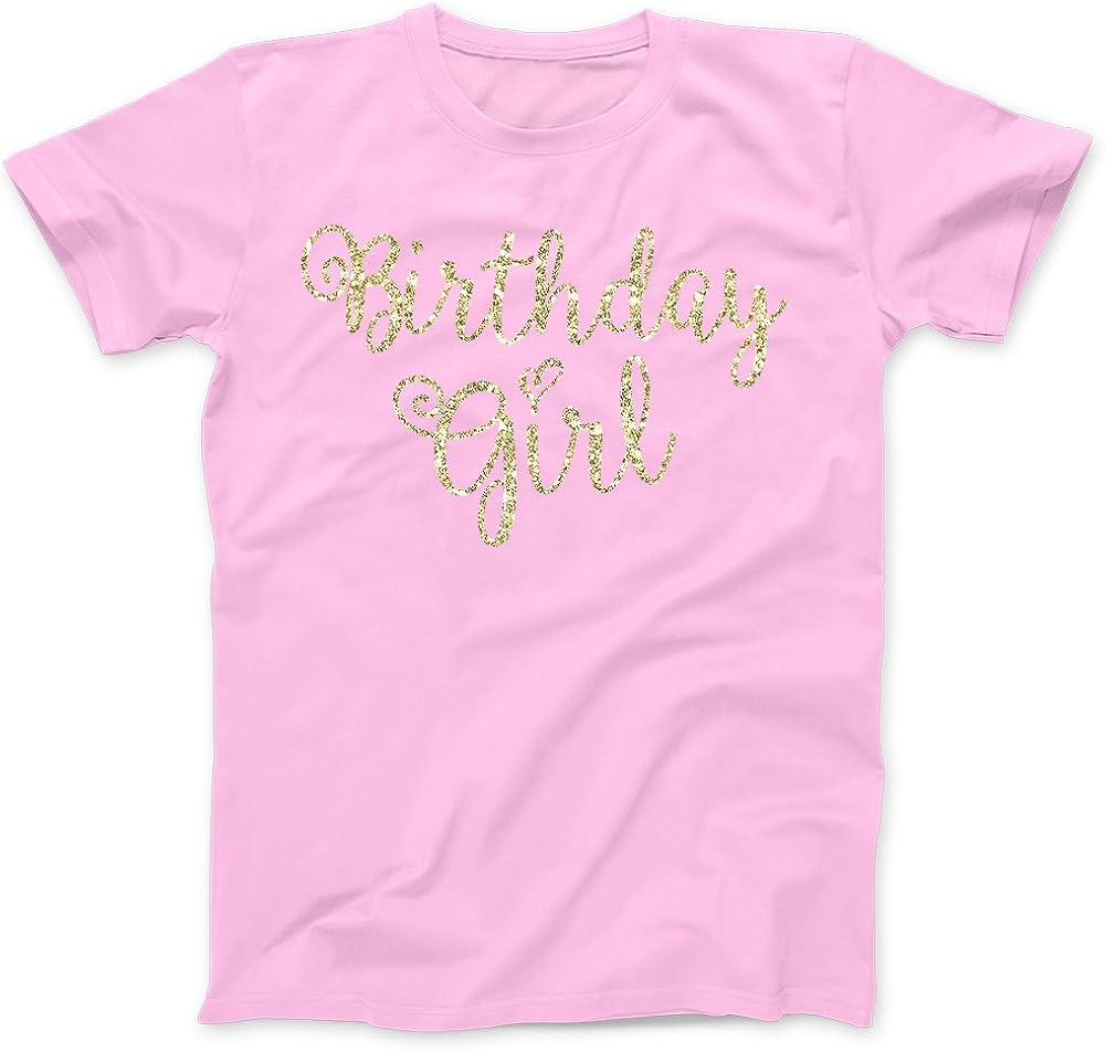 glitter birthday girl shirt