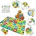 MACIK PlayingMat+6 soft blocks for baby Toy SET+Book-teether-rattle-crinkle-squeak- Baby teething toys infant toys 3-6 months Baby stacking toys 9 month baby toys Newborn toys baby Soft toys Chew toys