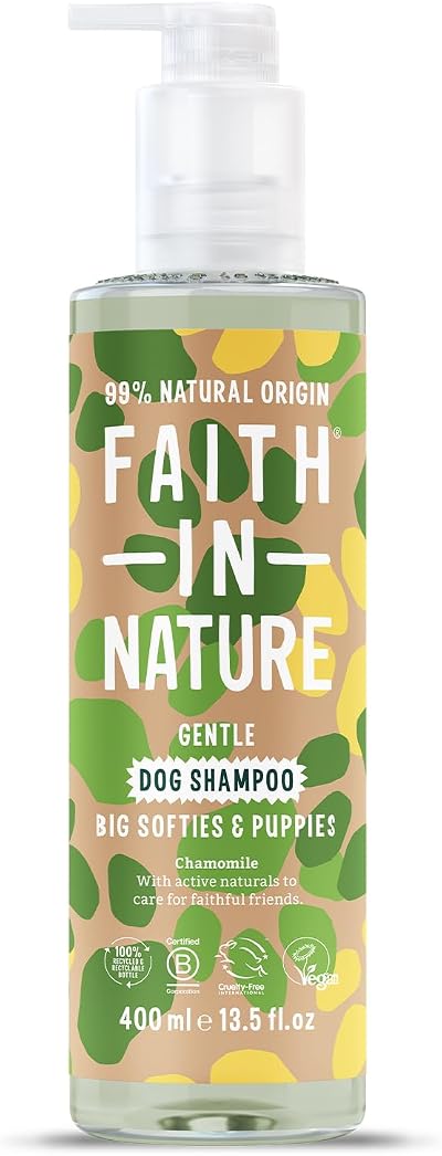 Faith In Nature Chamomile Dog Shampoo 400ml Vegan Cruelty Free SLS Silicones