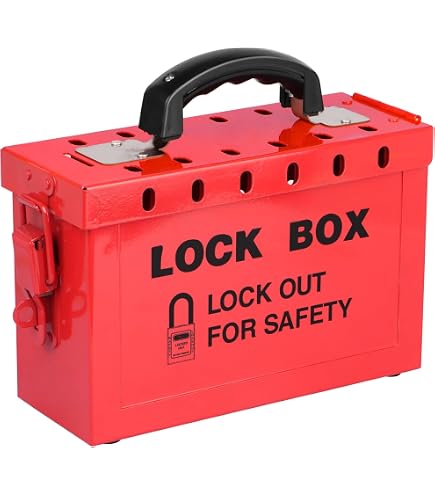 Insurance Lock Box OSHA Compliant Lock Box RealPlus Lockout Tagout Group Lock Box - 12 ...