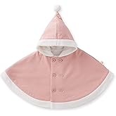 pureborn Baby Boys Poncho Cape Cloak Fleece Hooded Coat