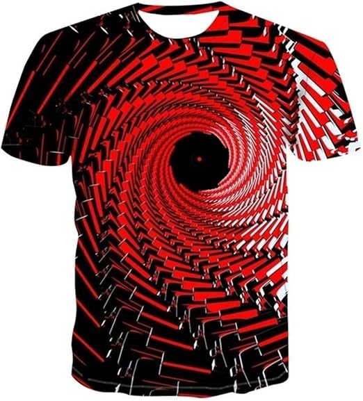 Amazon Co Jp Wyrb スパイラル形状の3dは トップ新しいメンズマルチサイズがoネックビーチtシャツソリッドtシャツ半袖を重ねtシャツの夏を印刷します 柔らかく肌にやさしい Color Tx 250 Size S 服 ファッション小物