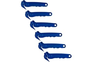 IDL Packaging CN-158 Recessed-Blade Cutter for Stretch Wrap, Plastic & Cord Strapping, Tape, Box (Pack of 6) - Plastic Tool w