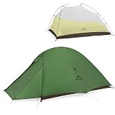 Naturehike Cloud up 2 Person Tent Made of PFAS-Free Materials, Lightweight Backpacking Tent for Camping, Backpacking, Hiking, Cycling
