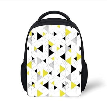Amazon Com Iprint Kids School Backpack Geometric Decor Abstract