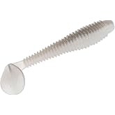 Strike King Rage Swimmer Fishing Lure, Soft Plastic Swimbait, Ghost Shad | 3 1/4-Inches, 8-Pack