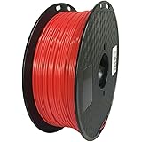 Red 3D Printer PC Filament 1.75mm Dimensional Accuracy +/- 0.05mm, 1KG Spool (2.2LBS), 3D Printing Polycarbonate Material