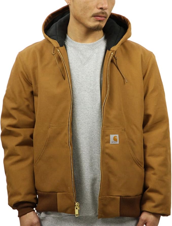 Amazon.co.jp Carhartt Genuine Men's Outer Jacket QUILTED FLANNEL LINED