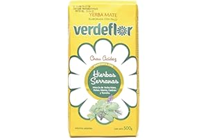 Yerba Mate Verdeflor Hierbas Serranas Mint and Herbal 500g (Hierbas Serranas)