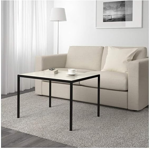 IKEA Nyboda Coffee Table w Reversible Table Top Black Beige 703.426.46