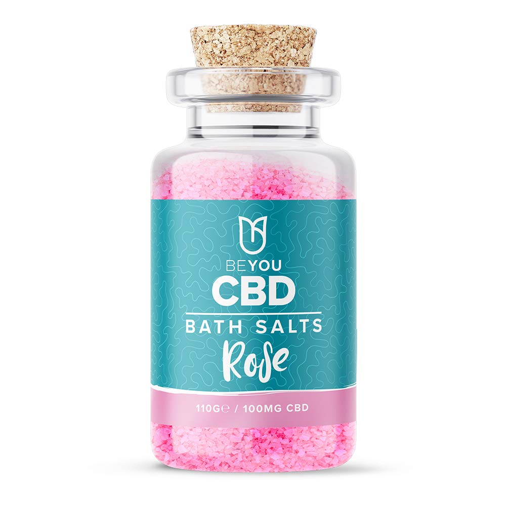 BeYou CBD Infused Bath Salts 100mg, Soothe Sore Muscles, Relax & Restore Tired Muscles, All Natural