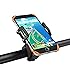 Taotronics Bike Phone Mount Bicycle Holder, Universal Cradle Clamp for iOS Android Smartphone GPS other Devices, with One-button Released, 360 Degrees Rotatable, Rubber Strap