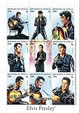 Elvis Presley stamps - Singing and playing the guitar - Mint and never mounted sheet with 1 stamp