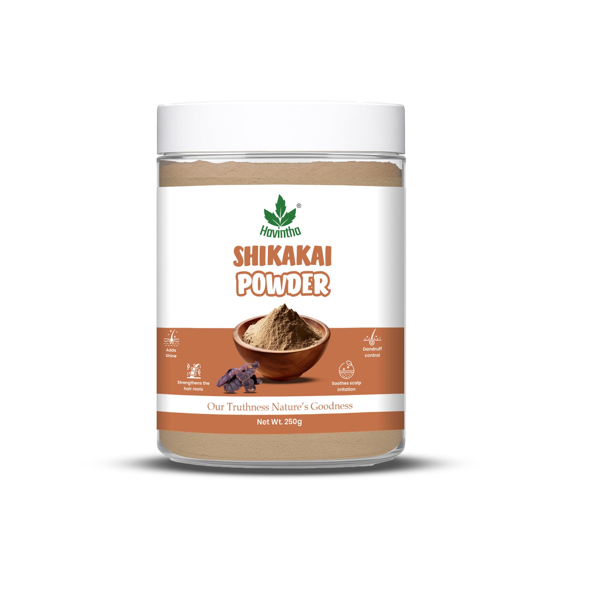 Havintha Shikakai Powder Organic For Hair (227 Grams) |1 Pack